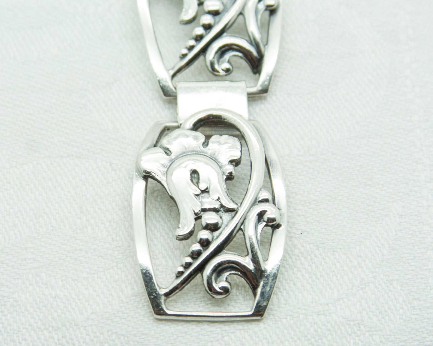 EILER & MARLØE Art Deco Solid Silver (830S) #125 Link Bracelet Mollaris.com