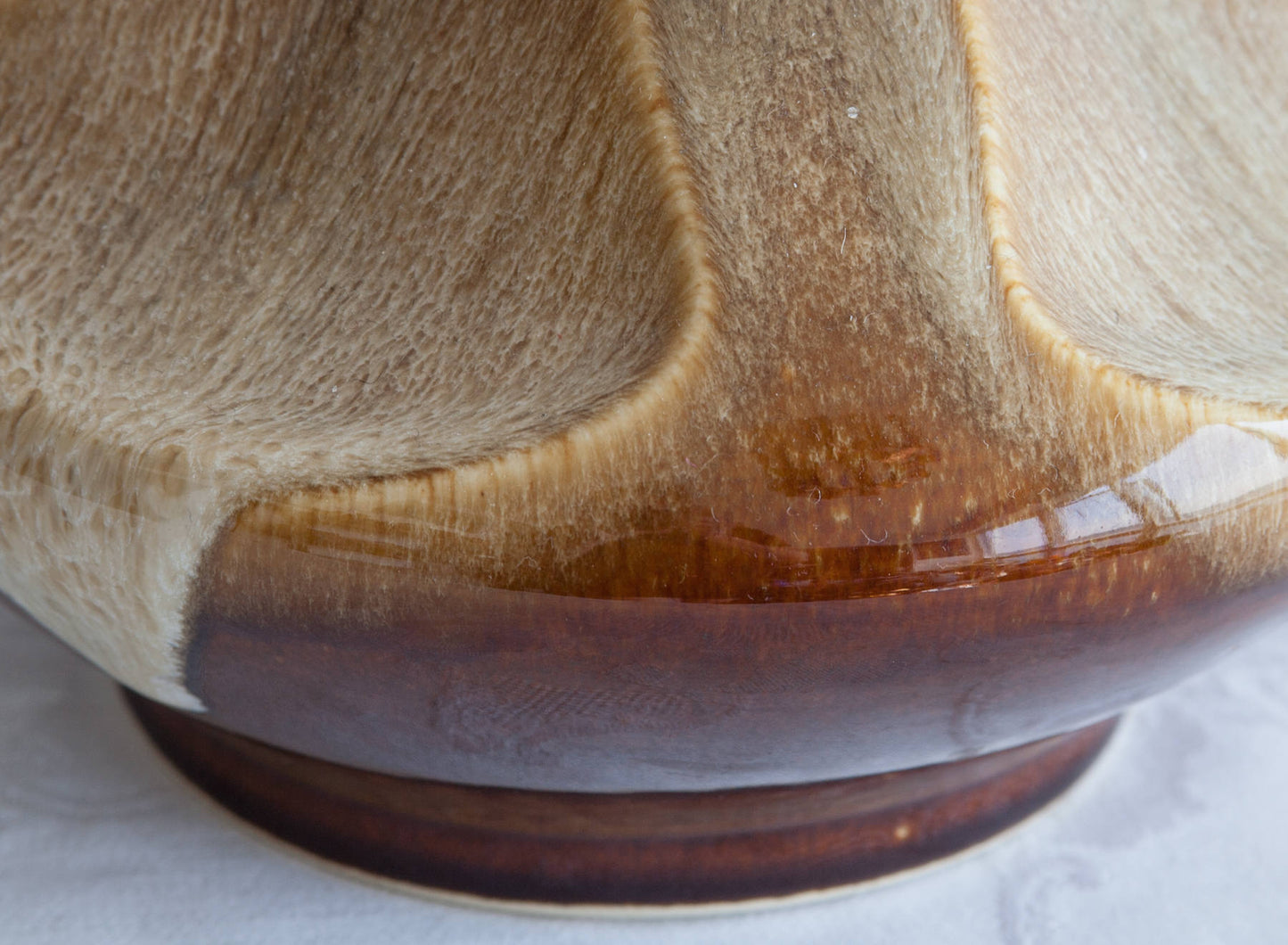 EINAR JOHANSEN Søholm Caramel Brown Glazed Ceramic Table Lamp Mollaris.com