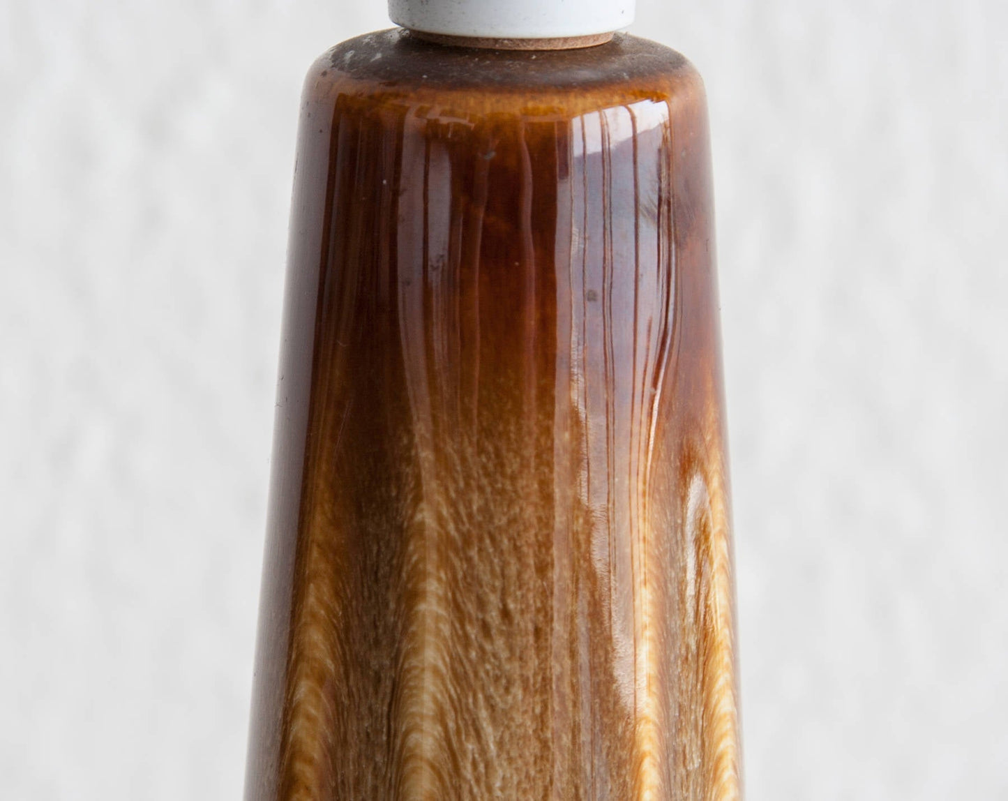 EINAR JOHANSEN Søholm Caramel Brown Glazed Ceramic Table Lamp Mollaris.com