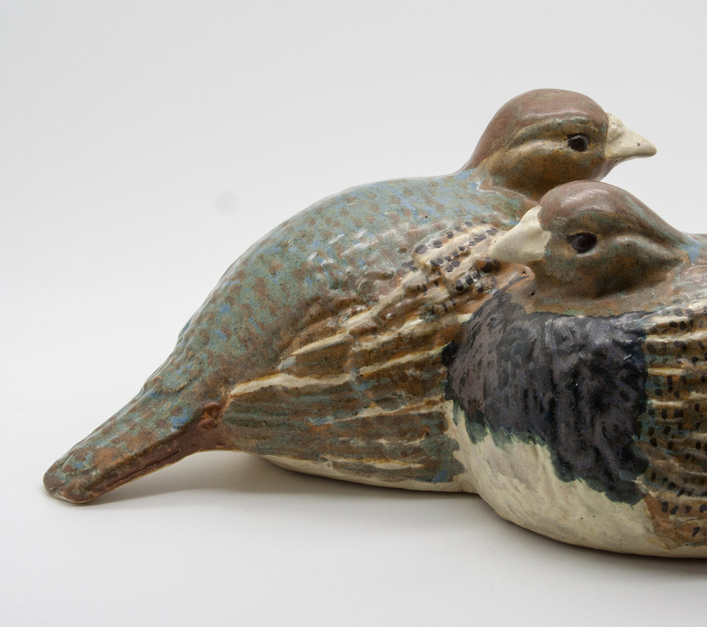 ELISE GLAFFEY Studio Two Doves Unique Stoneware Sculpture Mollaris.com