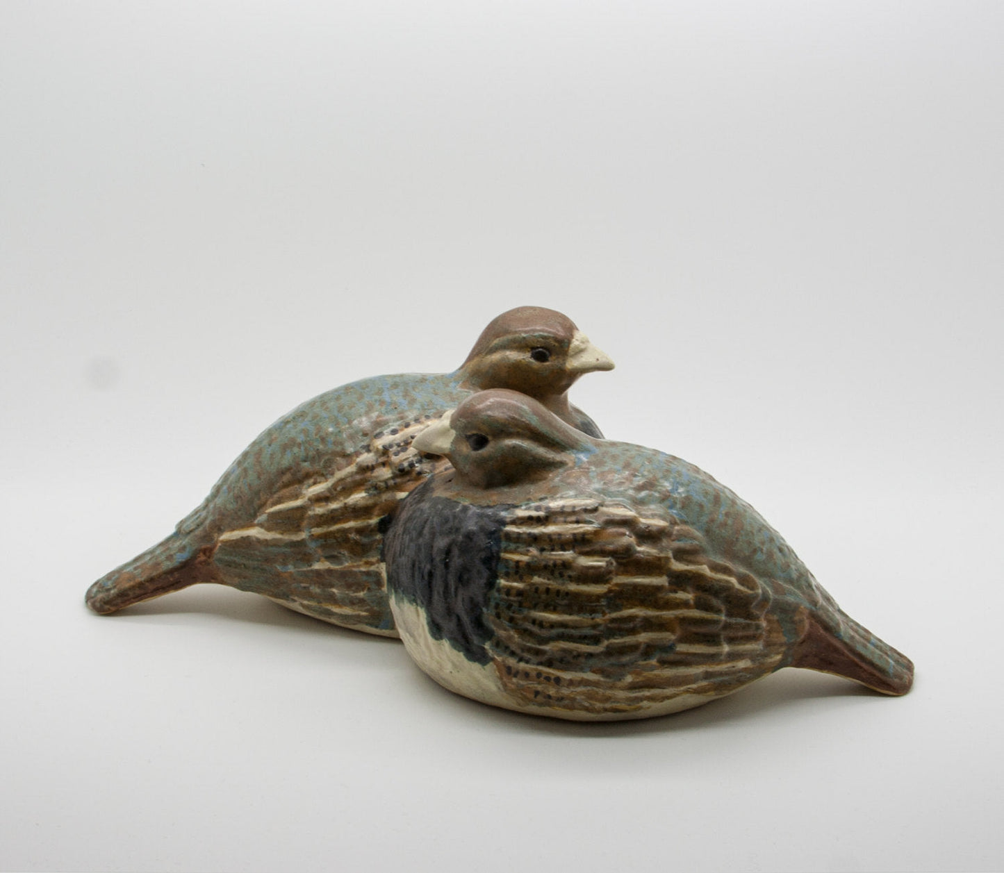 ELISE GLAFFEY Studio Two Doves Unique Stoneware Sculpture Mollaris.com