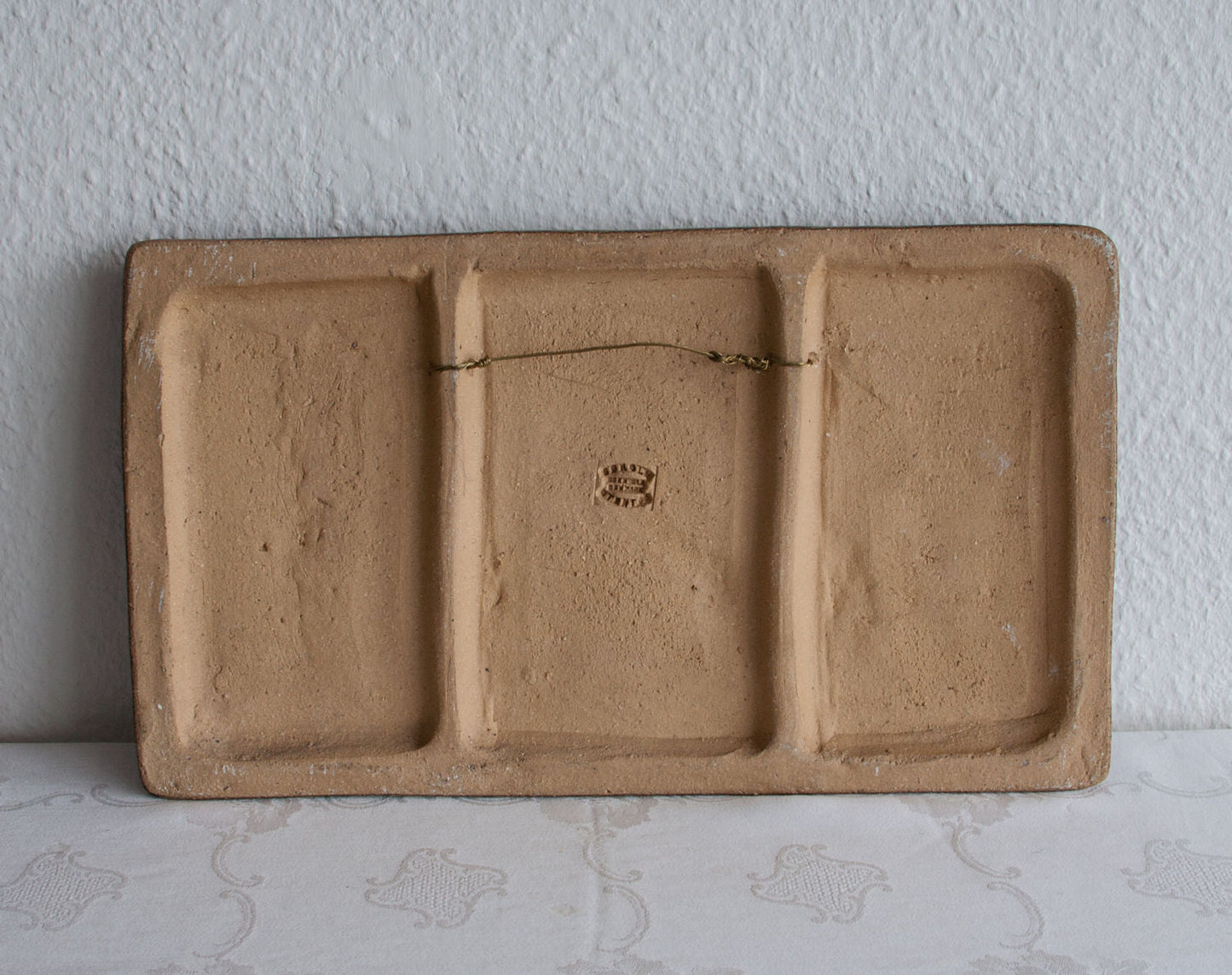 GERD HIORT PETERSEN Søholm Birds & Flowers Stoneware Wall Plaque Mollaris.com