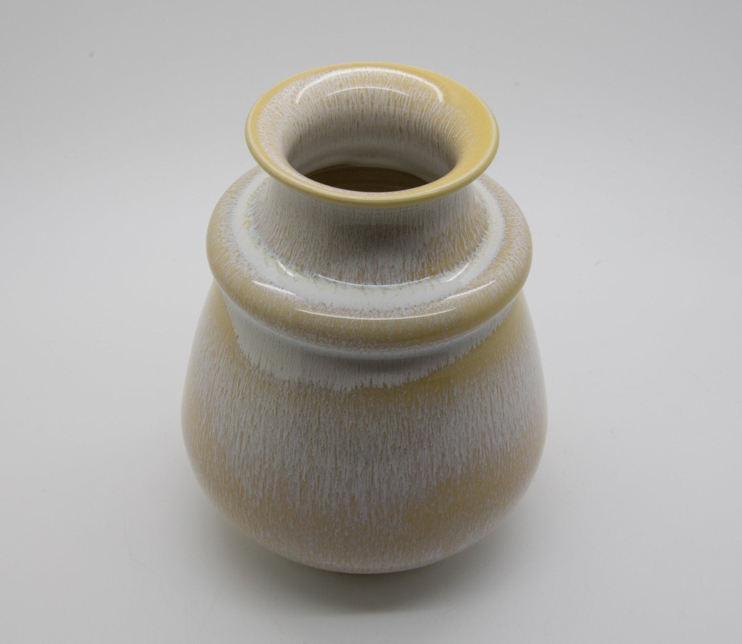 GUNNAR ANDERSSON Höganäs Creme and Yellow Glazed Stoneware Vase Mollaris.com