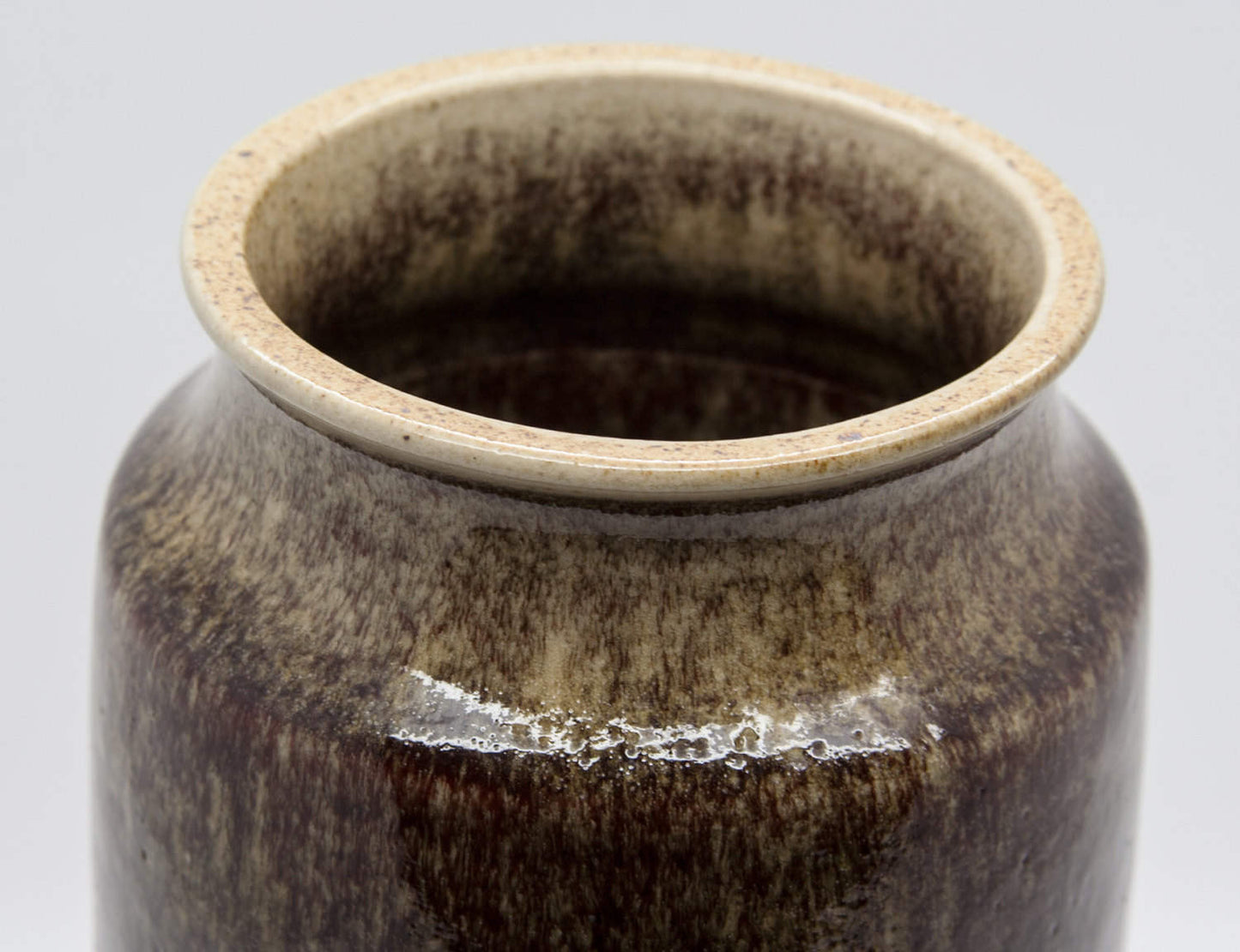 HENNING NILSSON Höganäs Harefur Glazed Stoneware Vase Mollaris.com