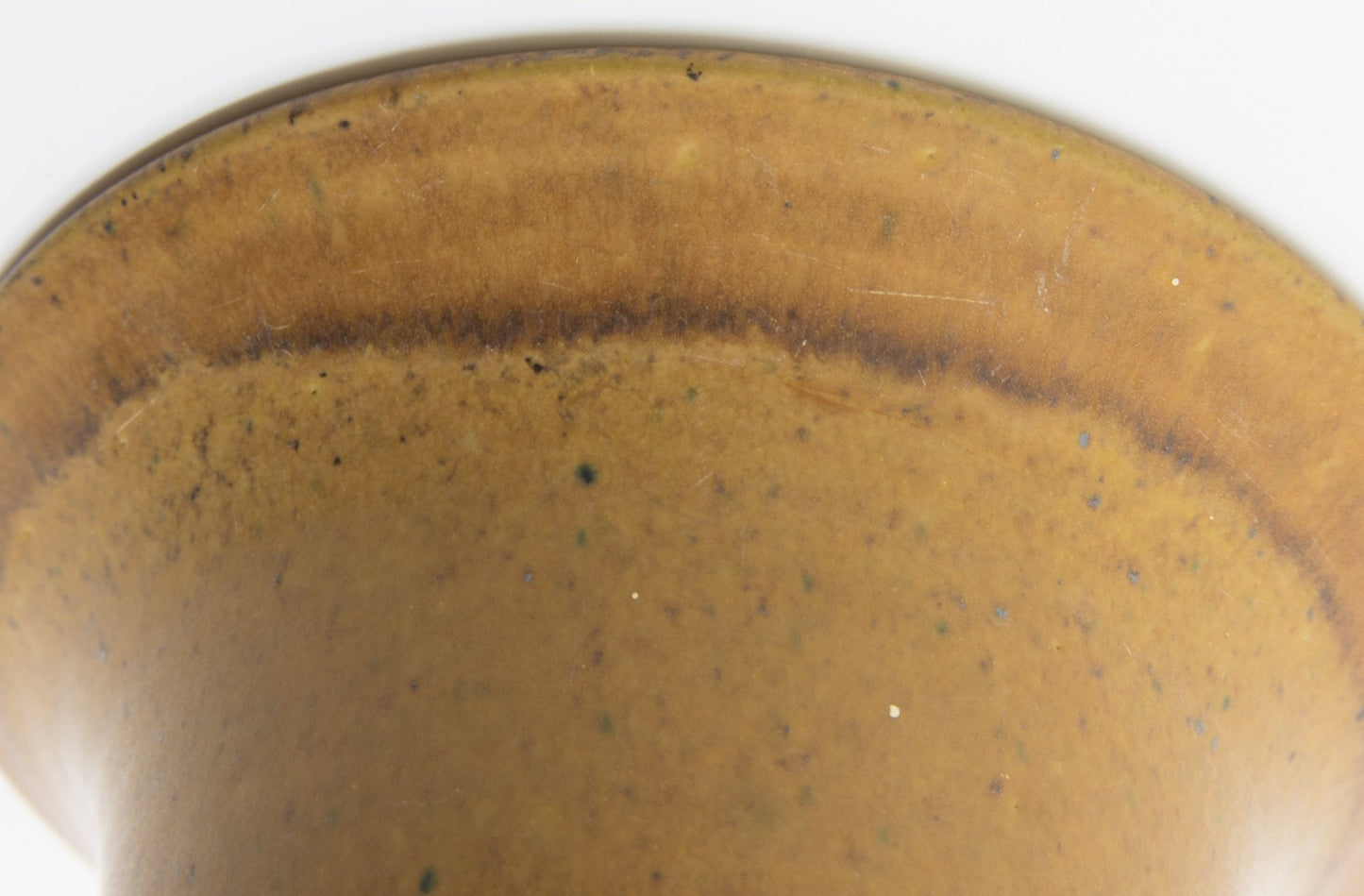 HOLBÆK LERVAREFABRIK Mustard Yellow Stoneware Vase Mollaris.com