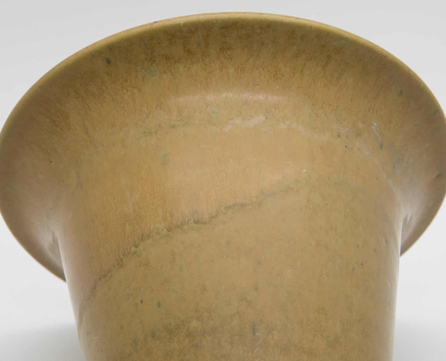 HOLBÆK LERVAREFABRIK Mustard Yellow Stoneware Vase Mollaris.com
