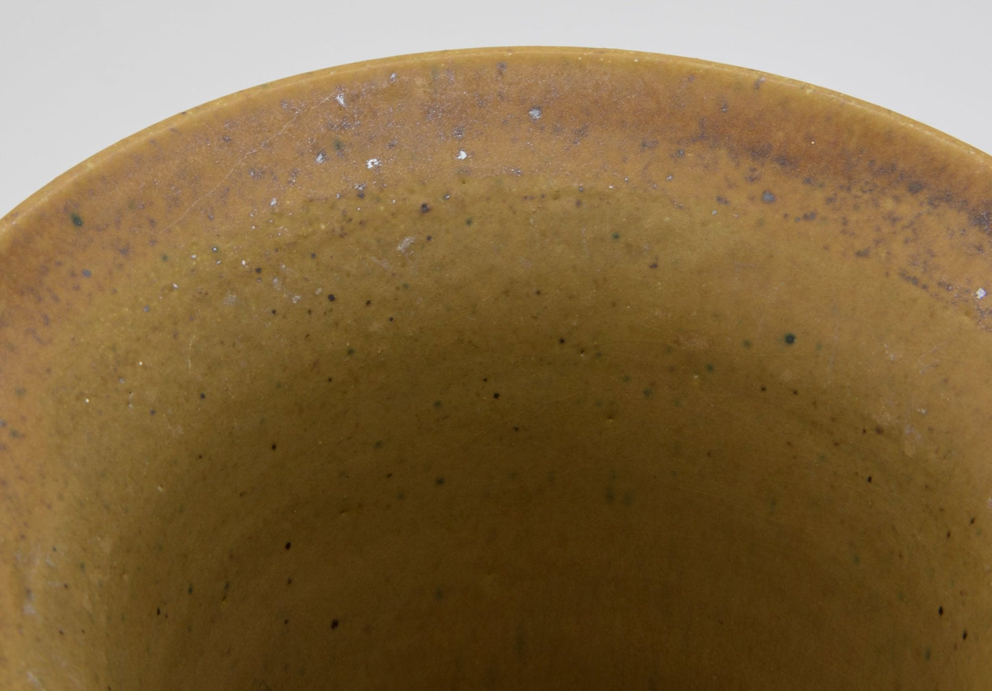 HOLBÆK LERVAREFABRIK Mustard Yellow Stoneware Vase Mollaris.com
