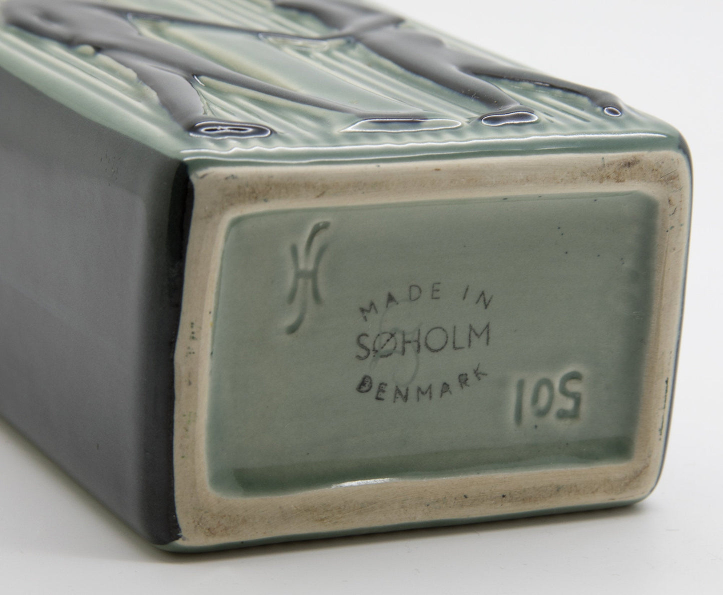 HOLM SØRENSEN Søholm Two Lovers Beneath an Apple Tree Square Ceramic Vase Mollaris.com