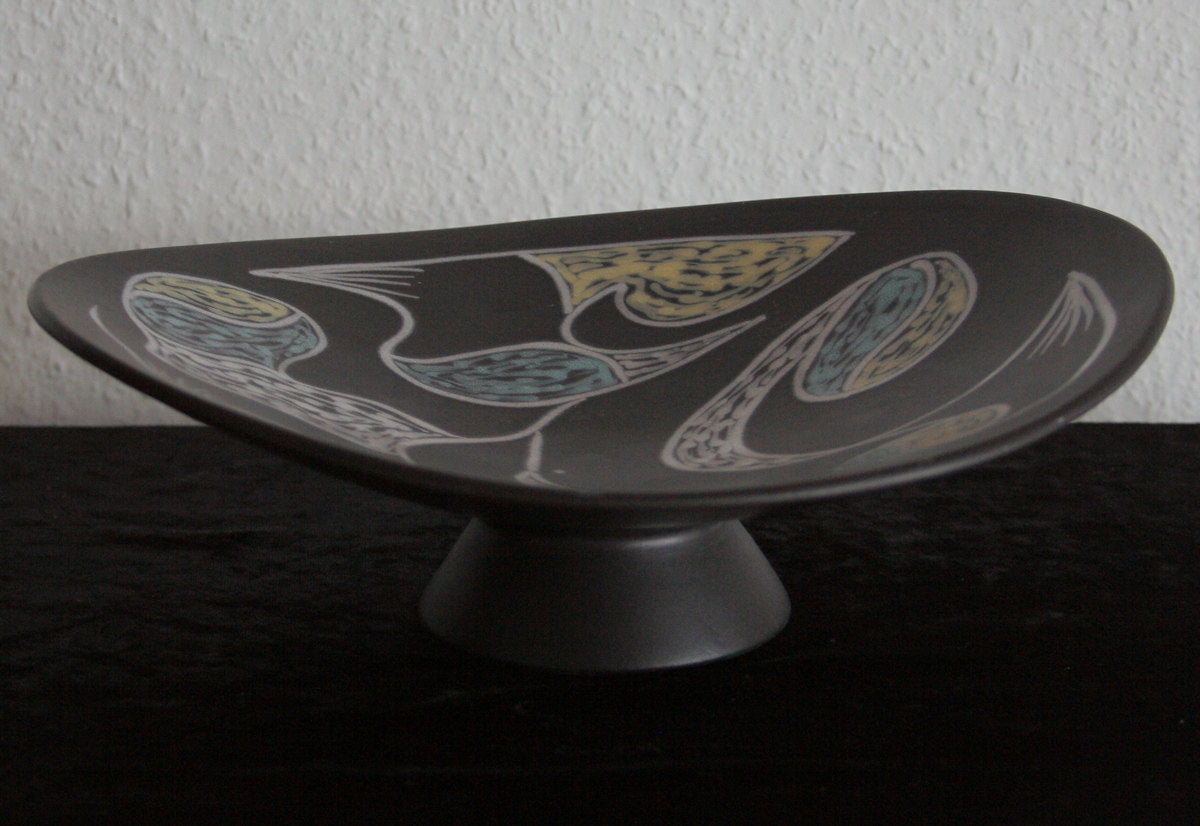 HOLM SØRENSEN / SVEND AAGE JENSEN Søholm BURGUNDIA Ceramic Centrepiece Stemmed Tray Mollaris.com