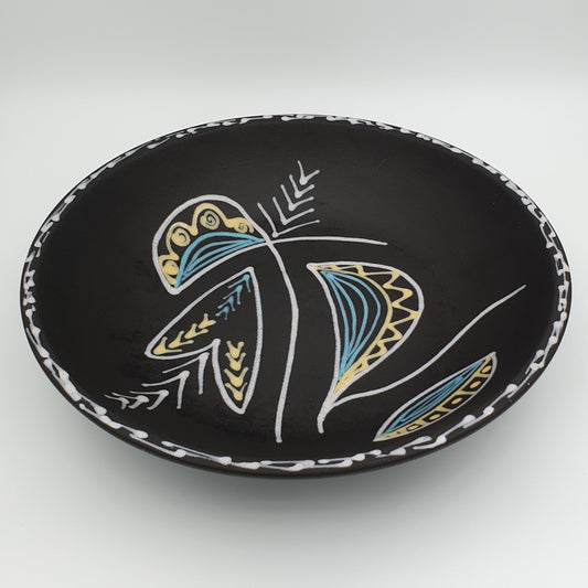 HOLM SØRENSEN / SVEND AAGE JENSEN Søholm BURGUNDIA Large Ceramic Fruit Bowl / Dish Mollaris.com