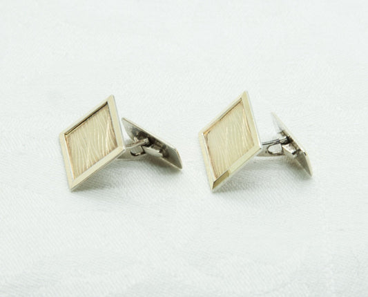 HUGO GRÜN Modernist Gold-Plated Solid Silver (830S) Cufflinks Mollaris.com