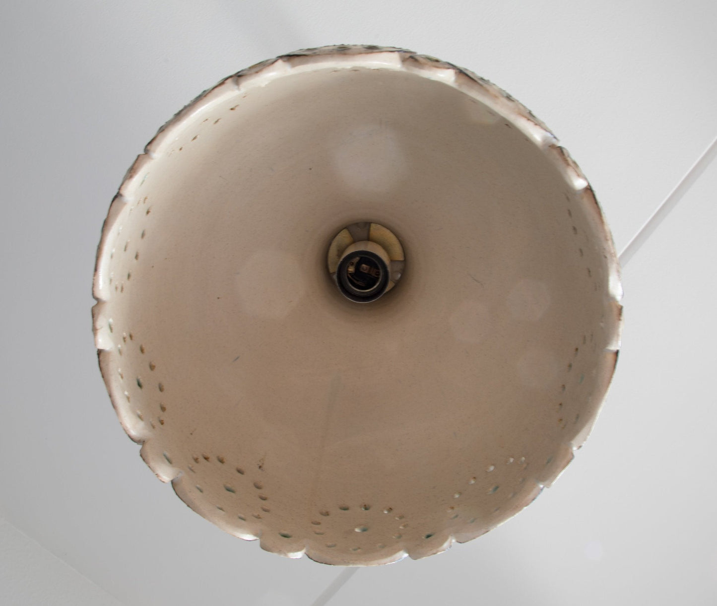 JETTE HELLERØE Large Abstract Decorated Ceramic Pendant Light Mollaris.com