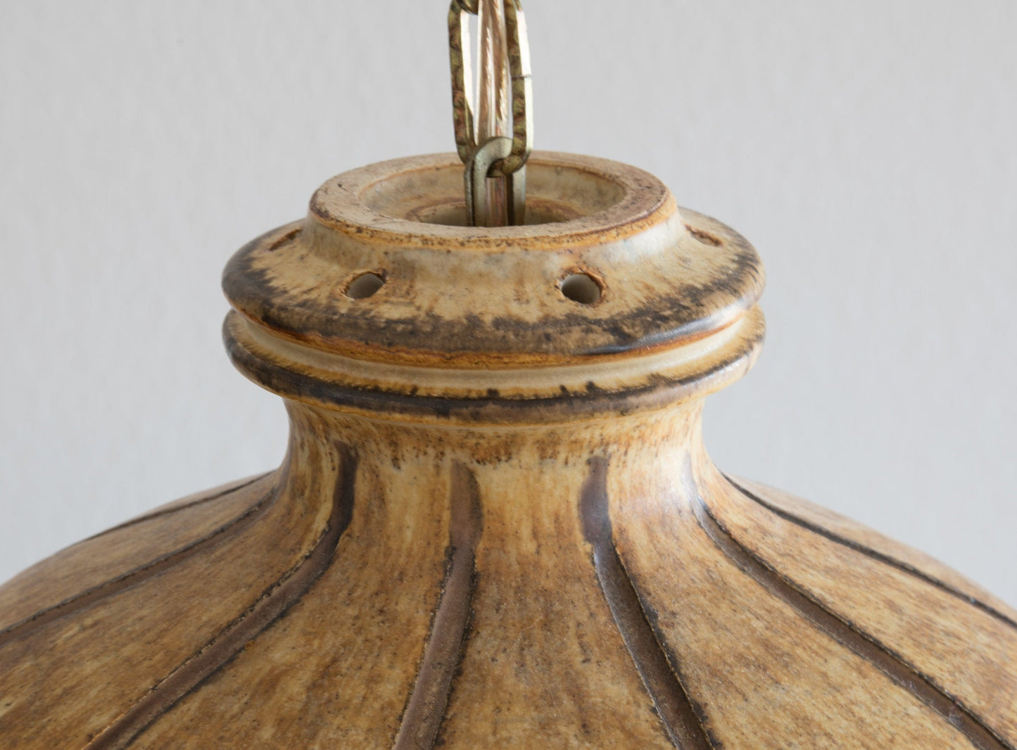 JETTE HELLERØE Large Abstract Decorated Ceramic Pendant Light Mollaris.com
