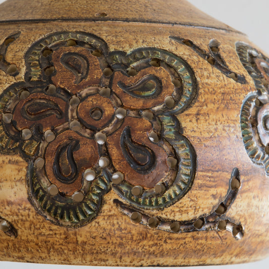 JETTE HELLERØE Abstract Decorated Ceramic Pendant Light Mollaris.com