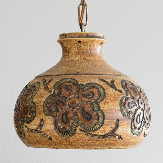 JETTE HELLERØE Abstract Decorated Ceramic Pendant Light Mollaris.com