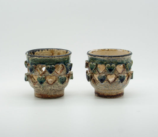 JETTE HELLERØE Heart Decoration Votive Ceramic Candle Holders Mollaris.com