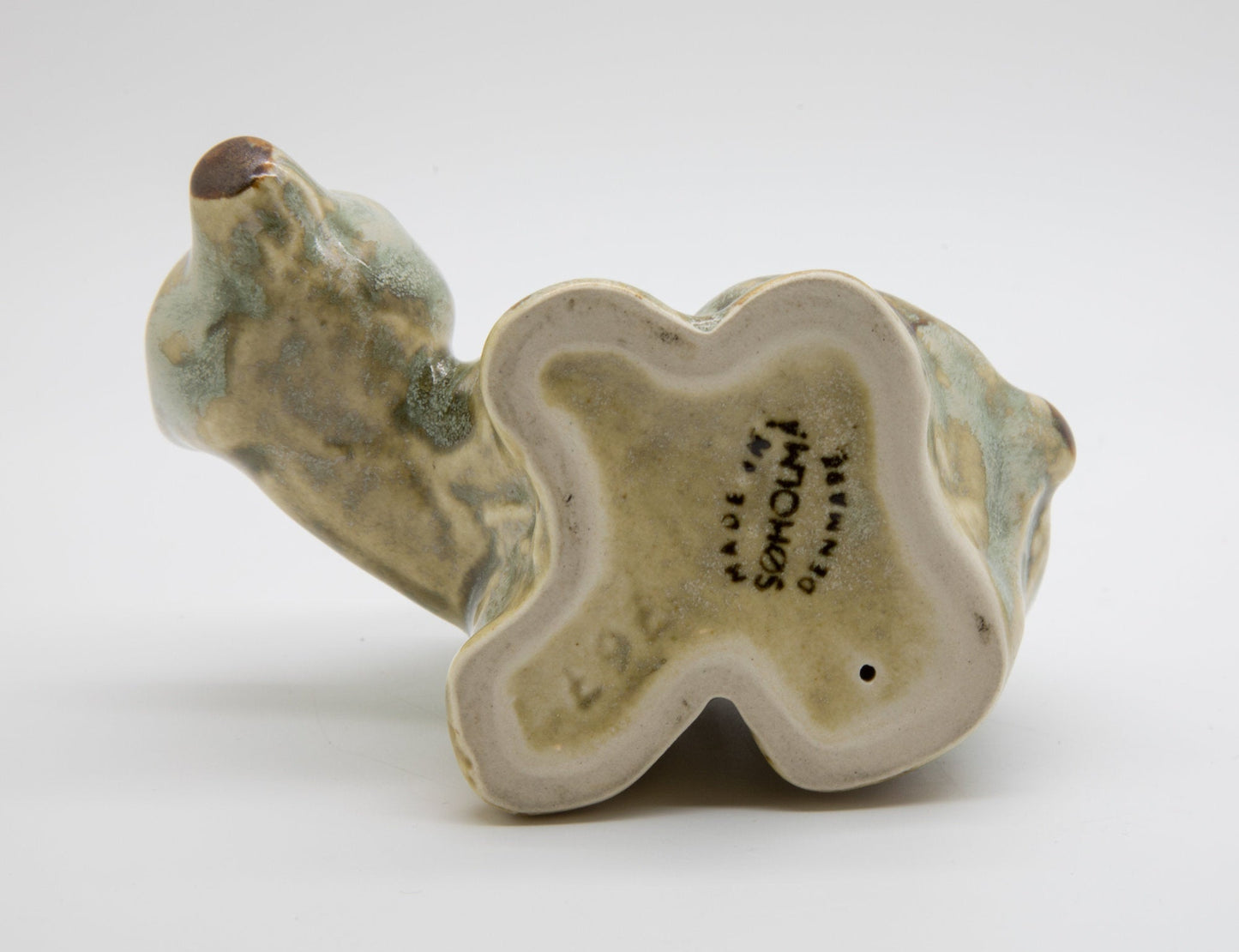 JOSEPH SIMON Søholm Decorated Badger Bear Stoneware Sculpture Mollaris.com