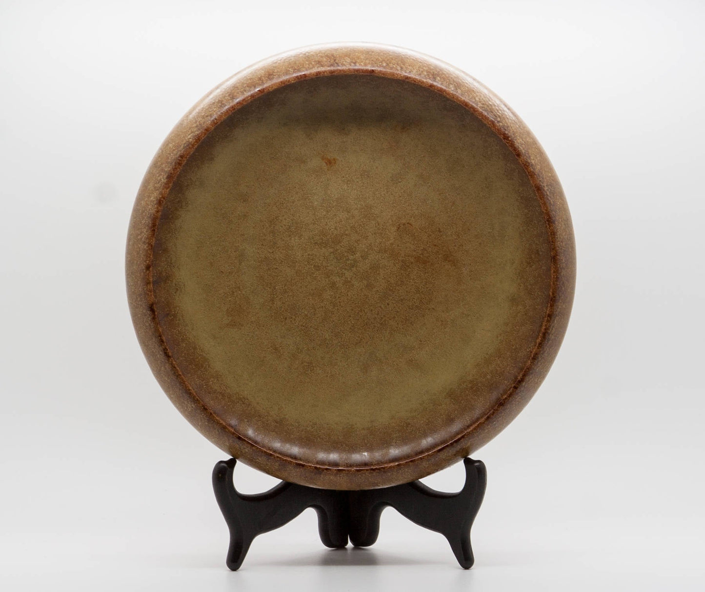 KNABSTRUP Brown Glazed Scales Stoneware Bowl Mollaris.com