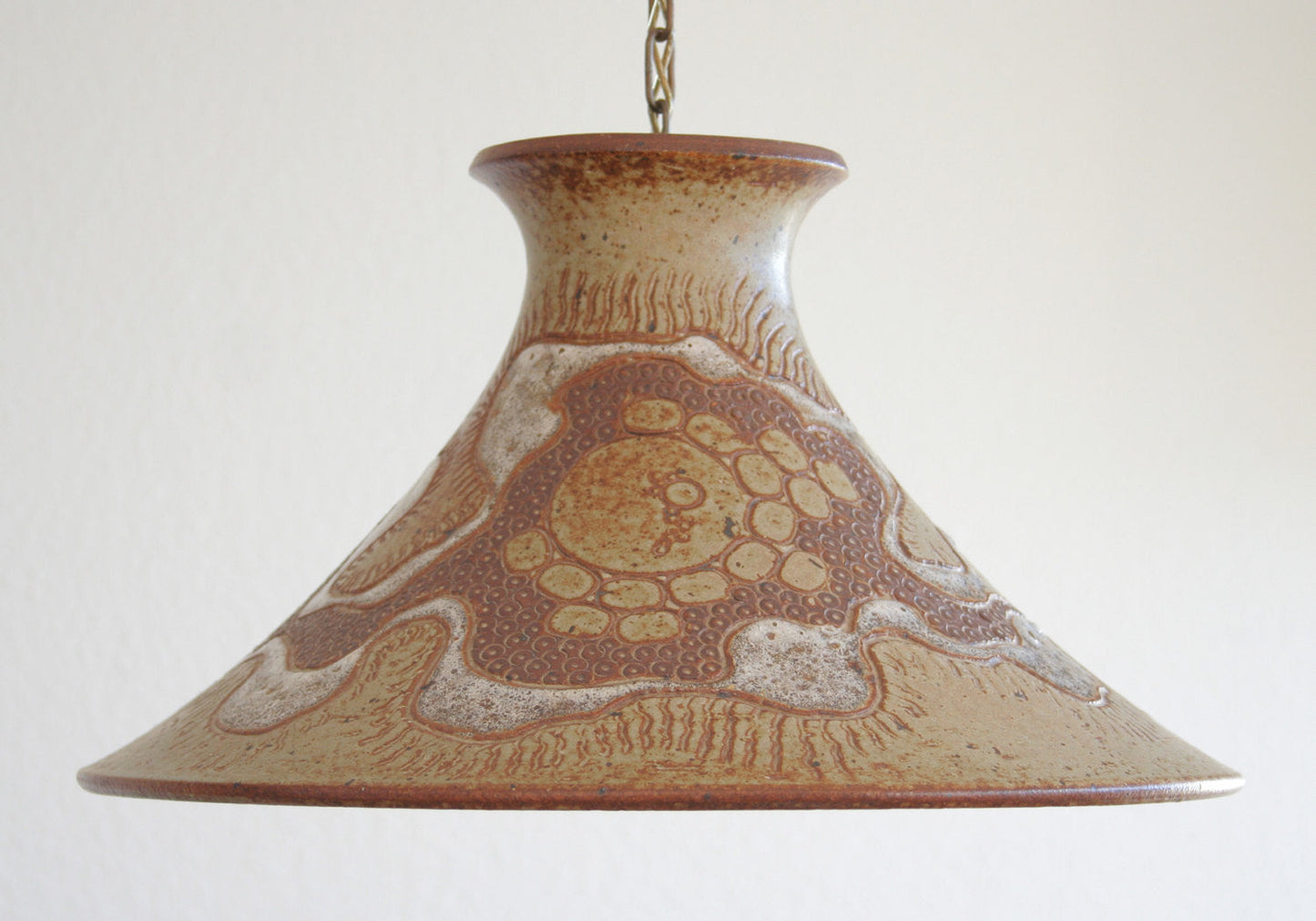 METTE LØKKE STIIL Studio Large Organic Decorated Stoneware Pendant Light Mollaris.com