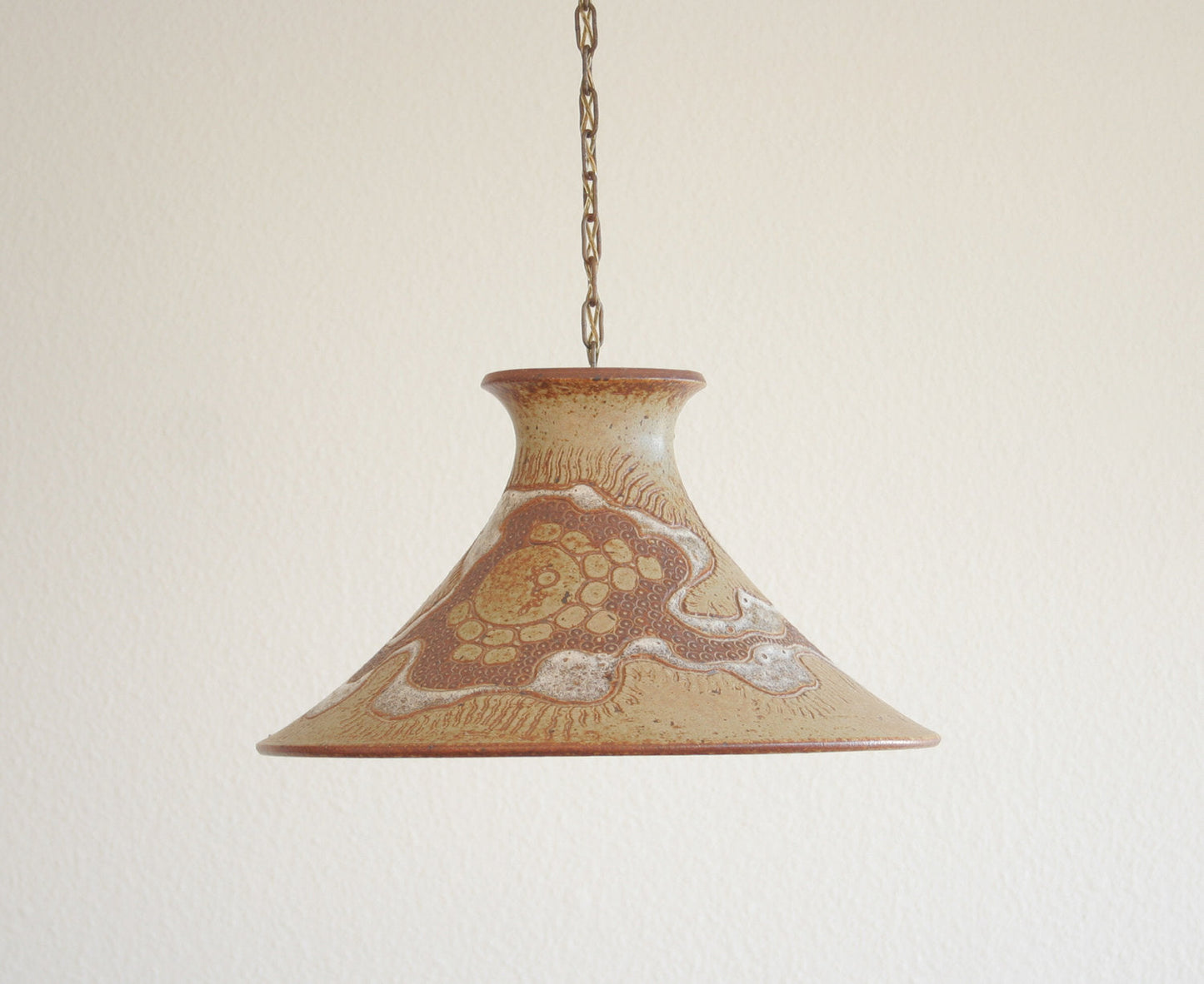 METTE LØKKE STIIL Studio Large Organic Decorated Stoneware Pendant Light Mollaris.com