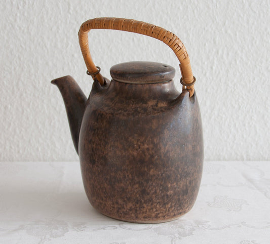 MICHAEL ANDERSEN Brown Harefur Glazed Stoneware Teapot Mollaris.com