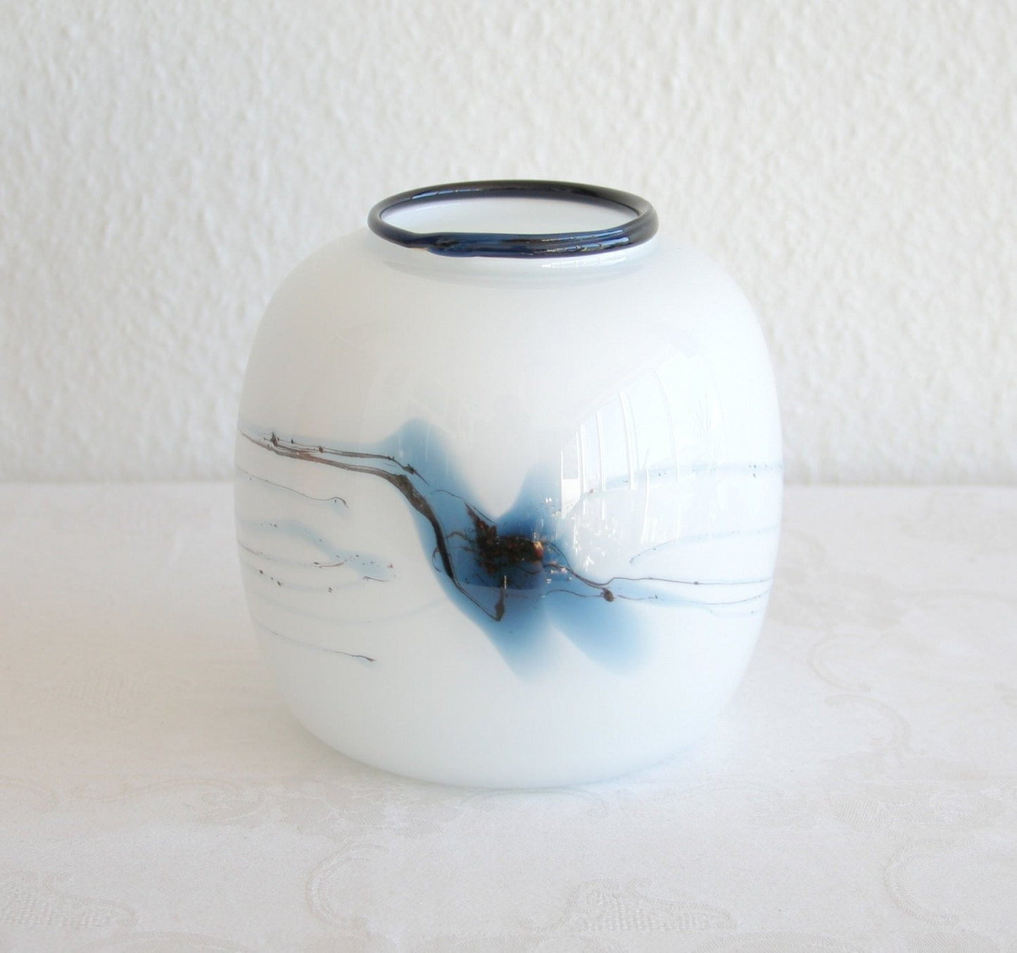 MICHAEL BANG Holmegaard ATLANTIS Studio Glass Ball Vase Mollaris.com