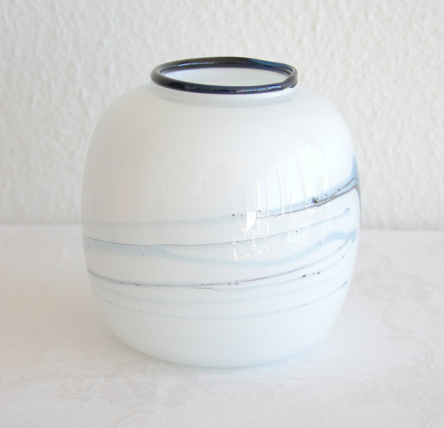 MICHAEL BANG Holmegaard ATLANTIS Studio Glass Ball Vase Mollaris.com