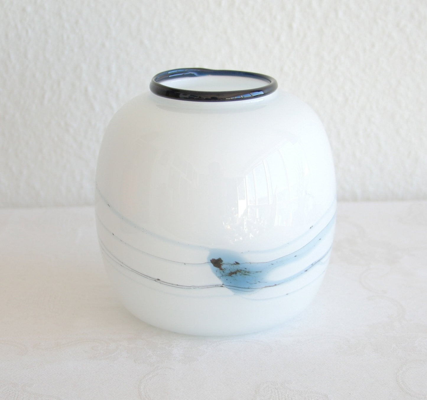 MICHAEL BANG Holmegaard ATLANTIS Studio Glass Ball Vase Mollaris.com