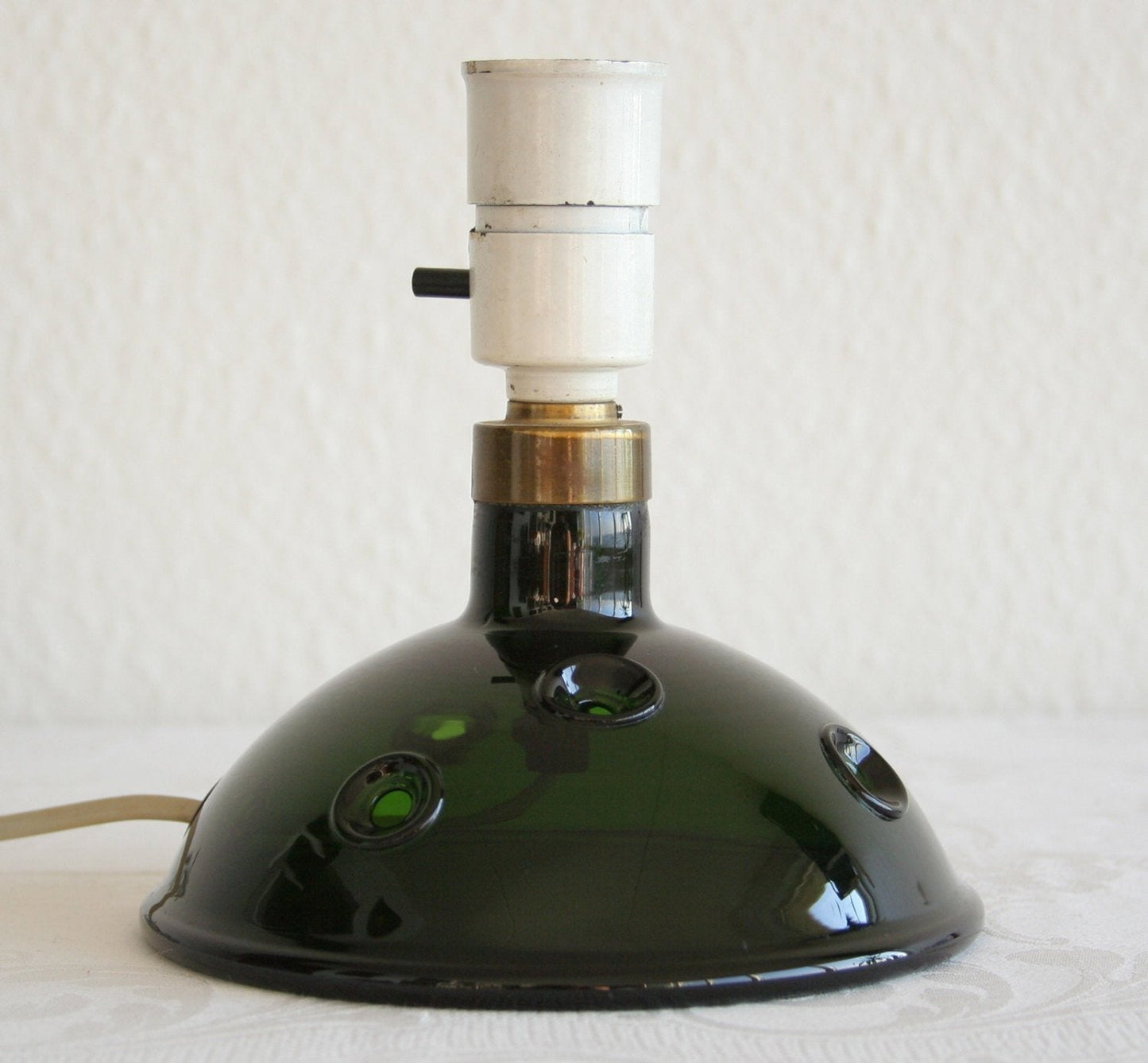 MICHAEL BANG Holmegaard METEOR Green Glass Table Lamp Mollaris.com
