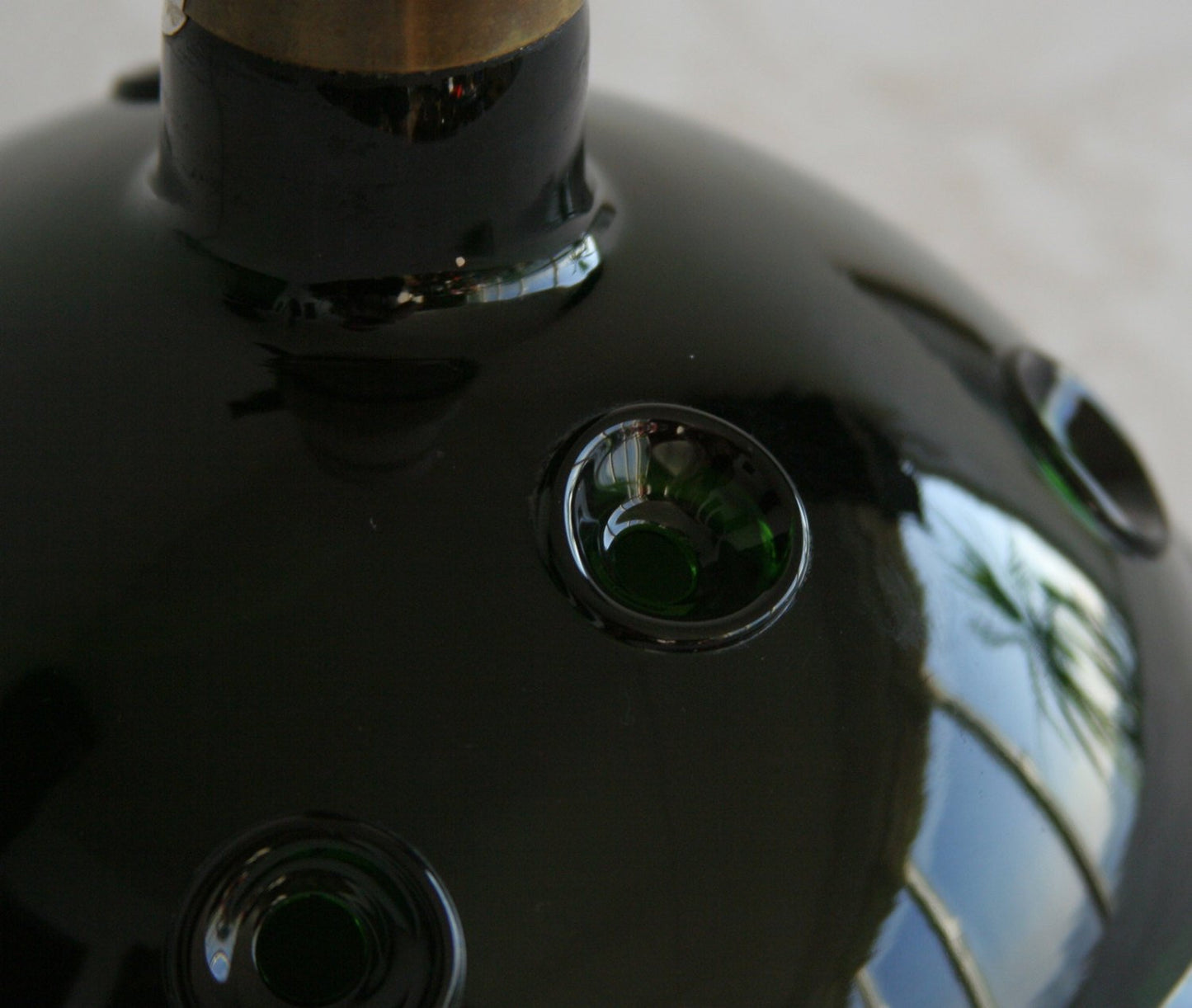 MICHAEL BANG Holmegaard METEOR Green Glass Table Lamp Mollaris.com