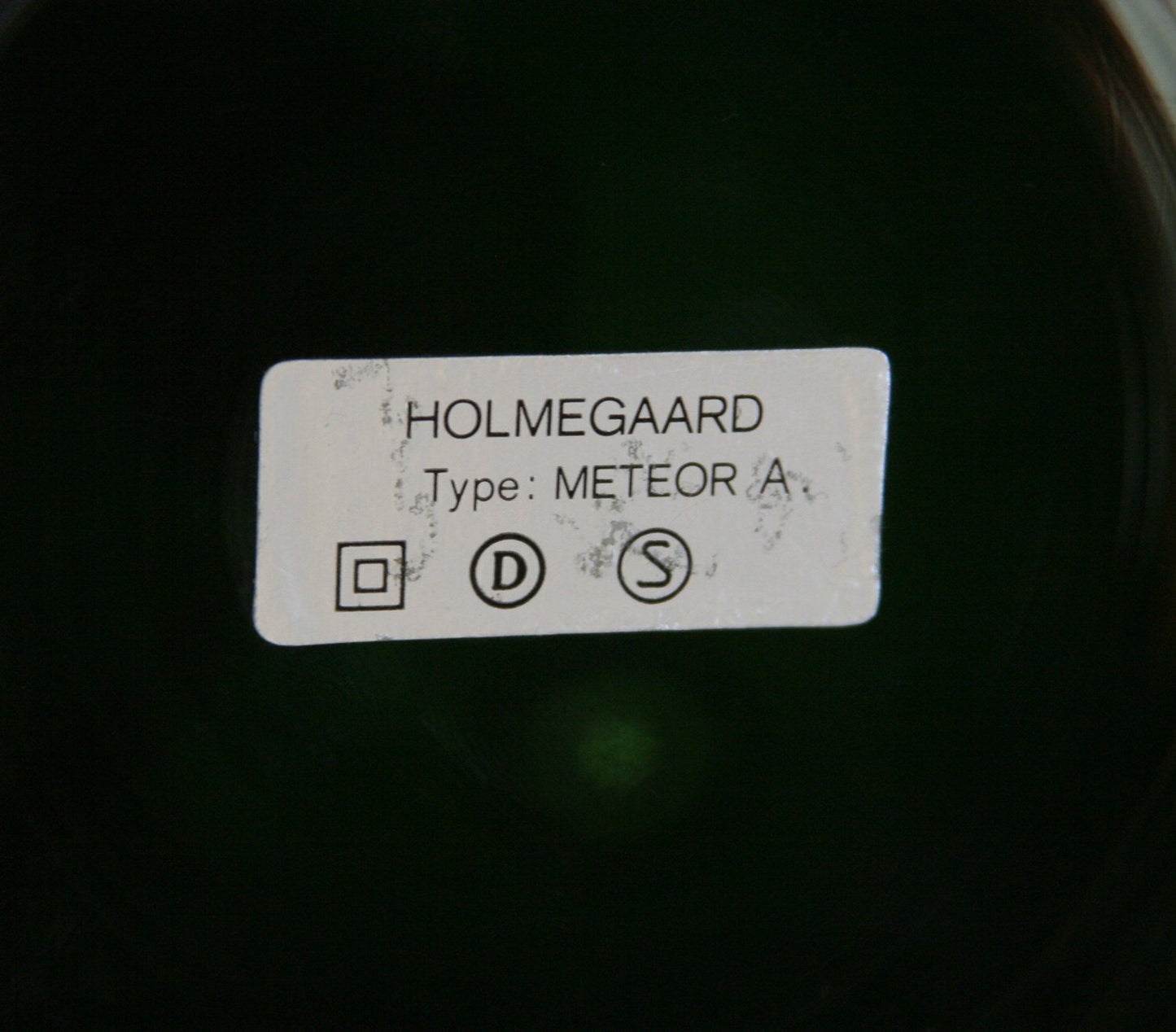 MICHAEL BANG Holmegaard METEOR Green Glass Table Lamp Mollaris.com