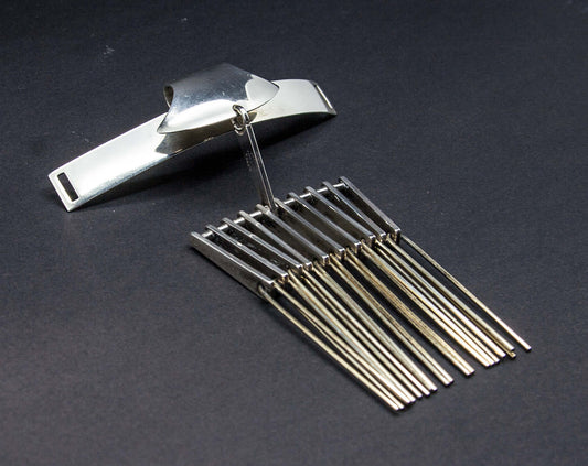 NIELS ERIK FROM Modernist Gilded Solid Sterling Silver Necktie Choker Collar (925S) Mollaris.com