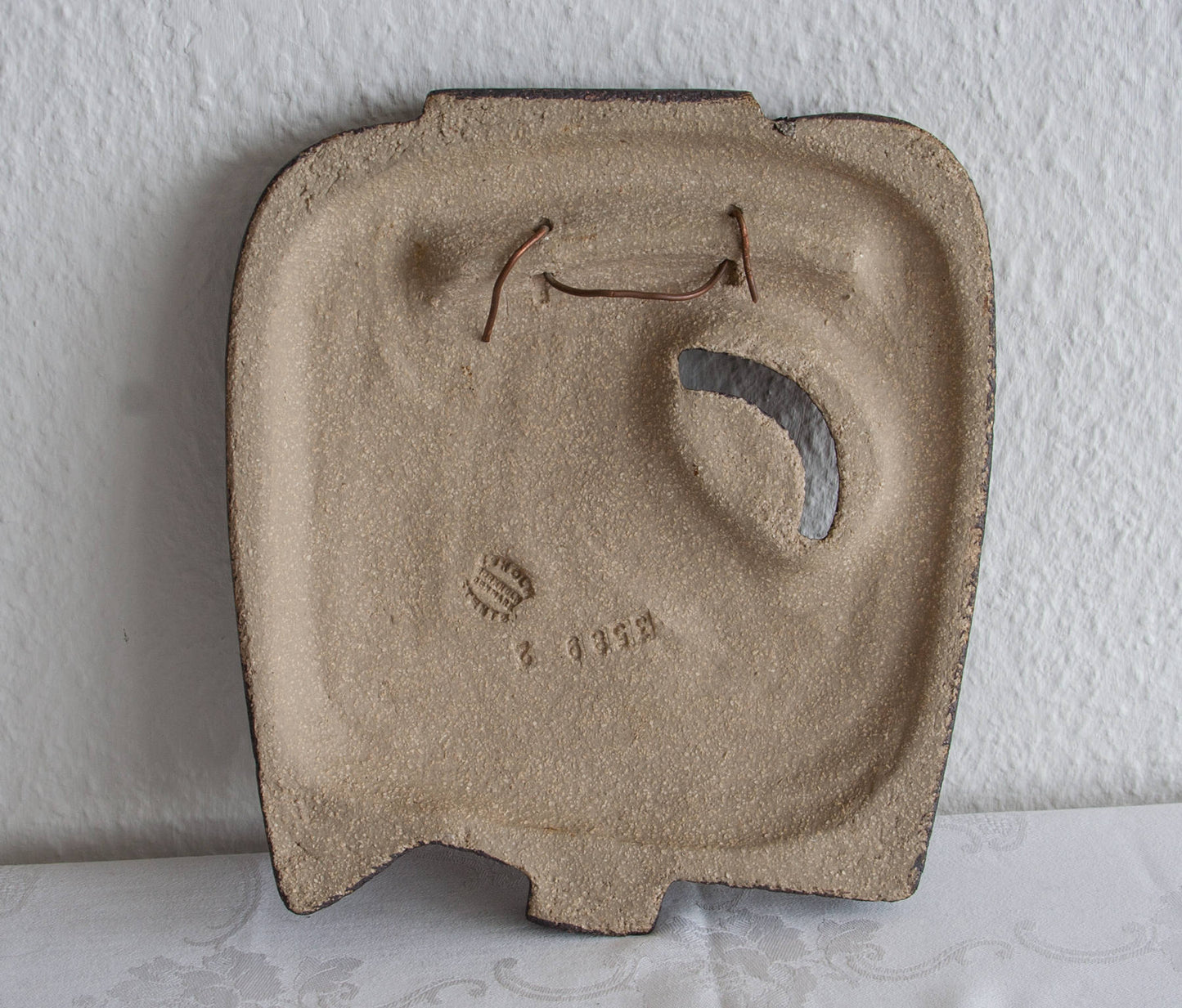 NOOMI BACKHAUSEN Søholm Abstract Bird Design Stoneware Wall Plaque Mollaris.com
