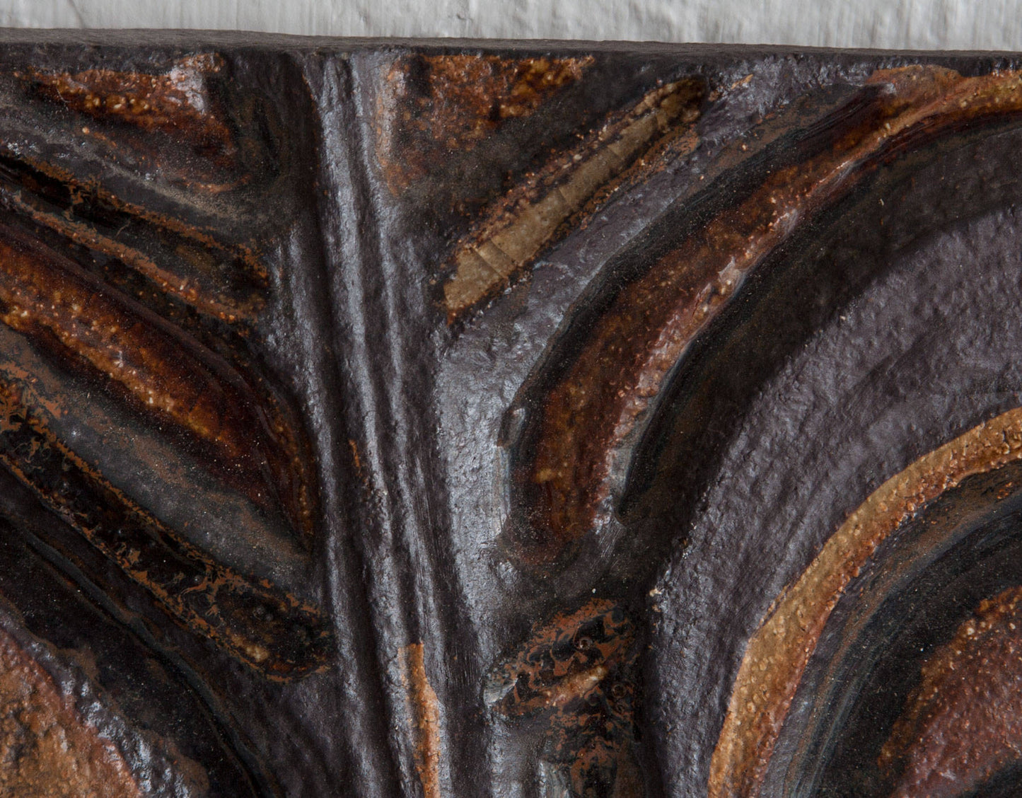 NOOMI BACKHAUSEN Søholm Abstract Branches and Fruits Stoneware Wall Plaque Mollaris.com
