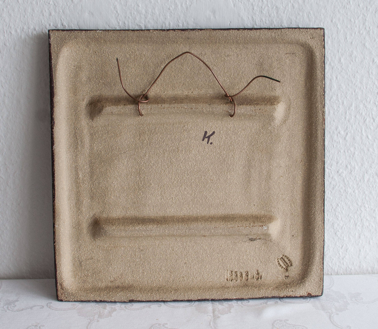 NOOMI BACKHAUSEN Søholm Abstract Branches and Fruits Stoneware Wall Plaque Mollaris.com