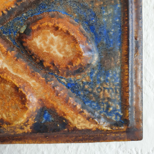 NOOMI BACKHAUSEN Søholm Abstract Birds on Branches Stoneware Wall Plaque Mollaris.com