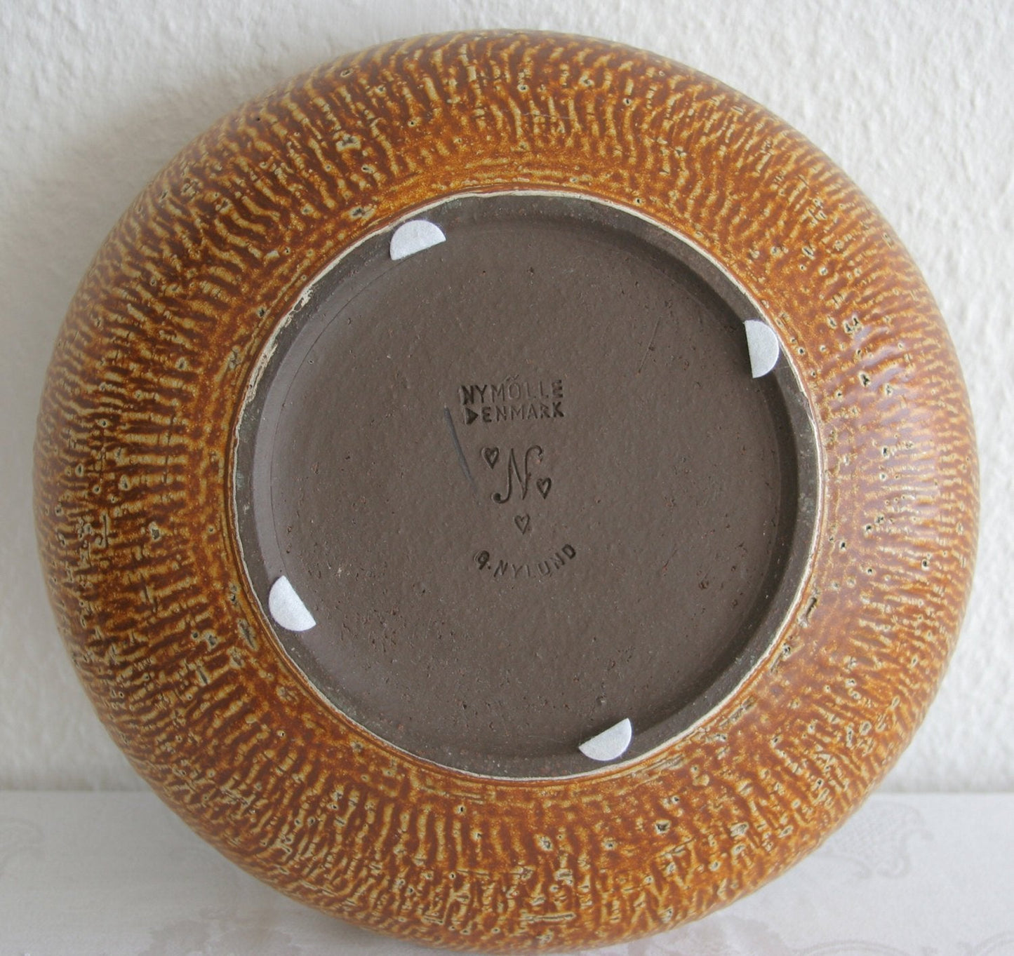 Nymølle GUNNAR NYLUND Large Brown Stoneware Bowl Dish Mollaris.com