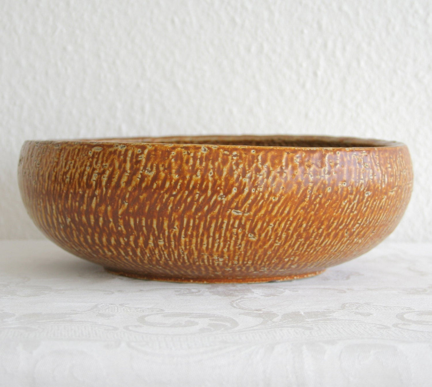 Nymølle GUNNAR NYLUND Large Brown Stoneware Bowl Dish Mollaris.com