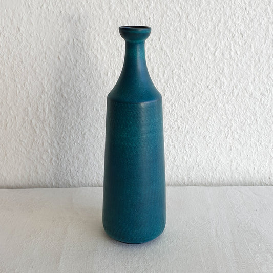 Nymølle GUNNAR NYLUND Turquoise Glazed Stoneware Vase Mollaris.com