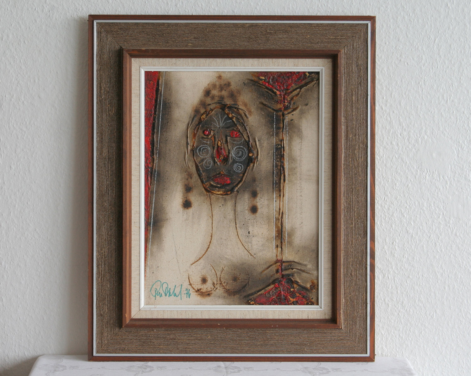 PER DAHL Mixed Media Witch Woman Painting Mollaris.com