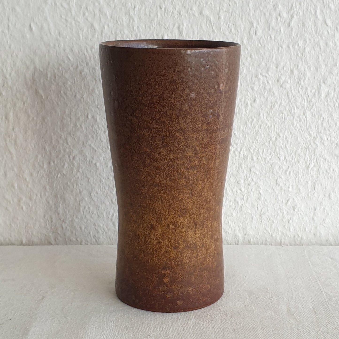 PER LINNEMANN SCHMIDT Palshus Dark Brown Sugar Glazed Stoneware Vase Mollaris.com