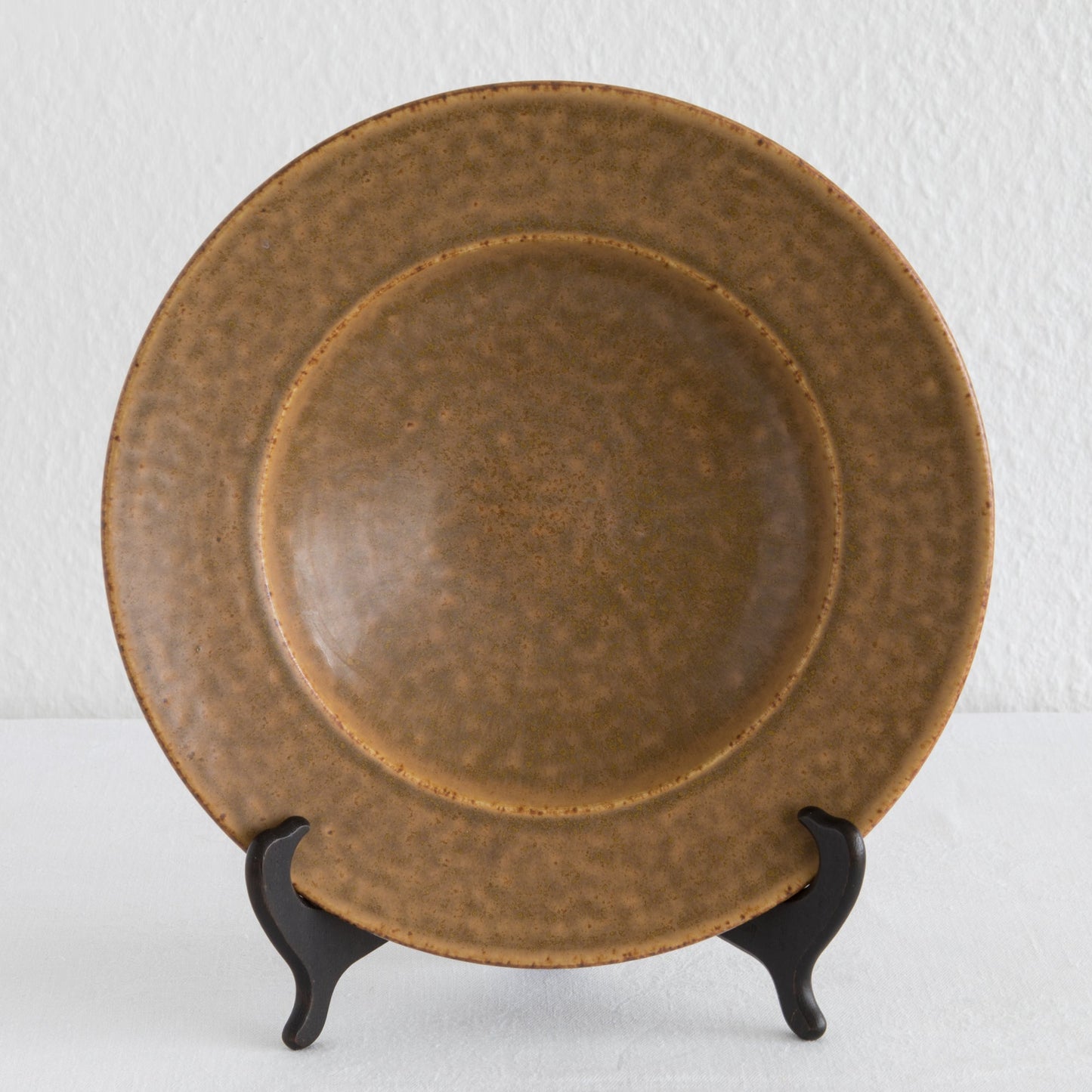PER LINNEMANN SCHMIDT Palshus Unique Caramel Brown Speckled Glazed Stoneware Bowl Mollaris.com
