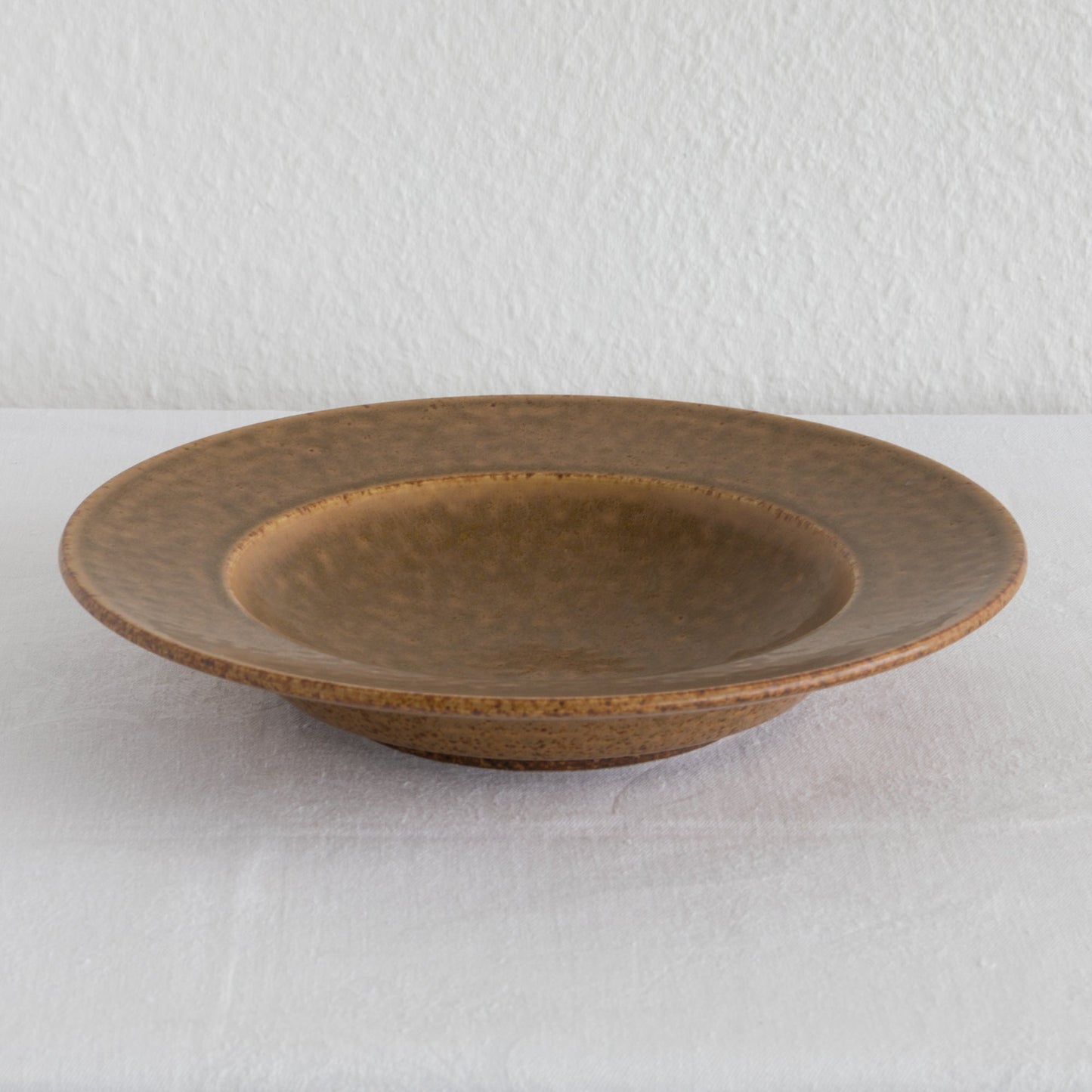 PER LINNEMANN SCHMIDT Palshus Unique Caramel Brown Speckled Glazed Stoneware Bowl Mollaris.com