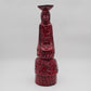 ALVINO BAGNI Large Red Glazed Human Figure Ceramic Candlestick