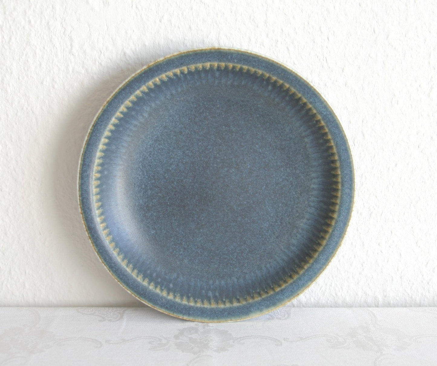 Rörstrand CARL HARRY STÅLHANE Blue Harefur Glazed Stoneware Bowl Dish Mollaris.com