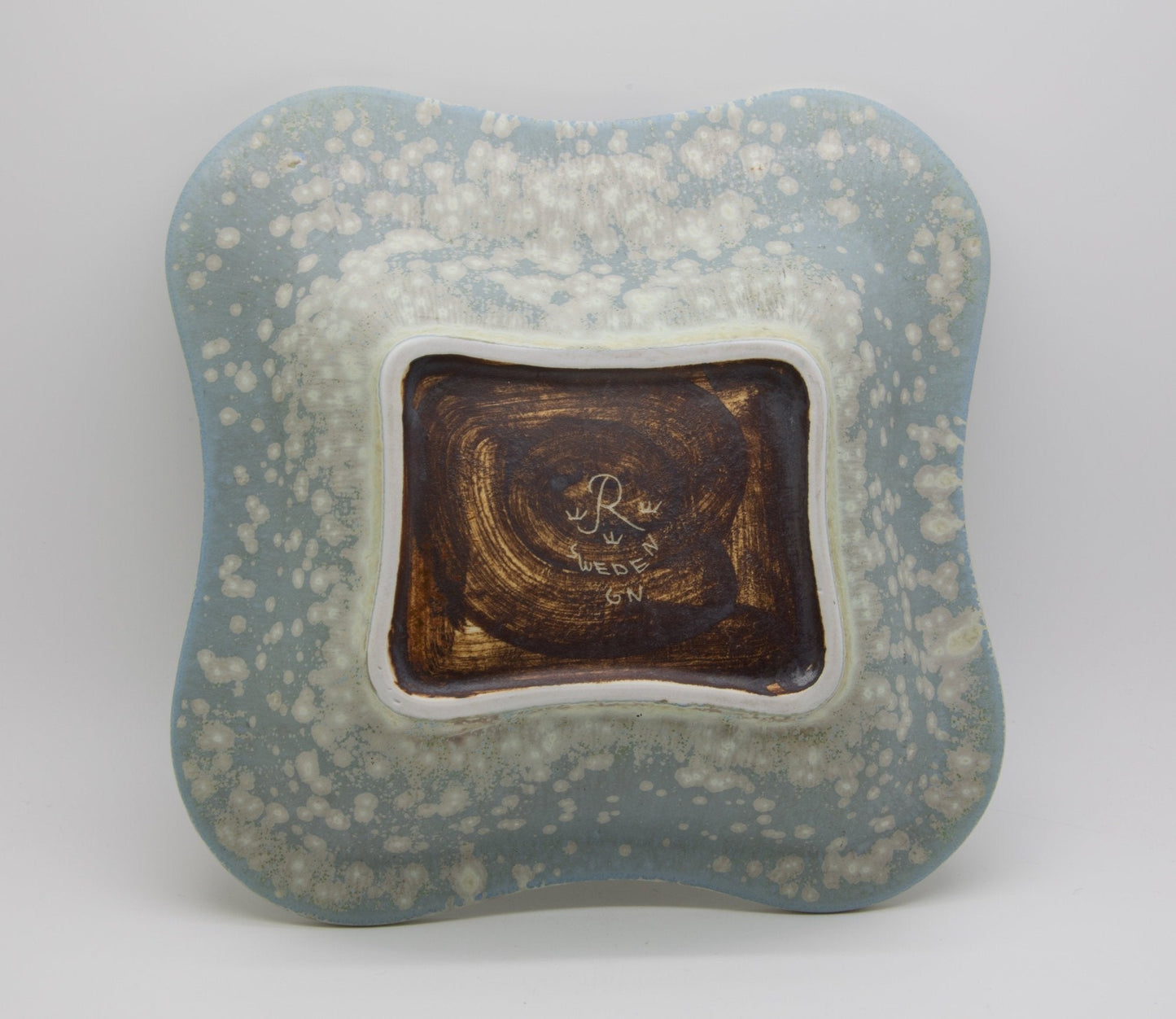 Rörstrand GUNNAR NYLUND Green Crystal Glazed Stoneware Tray Mollaris.com