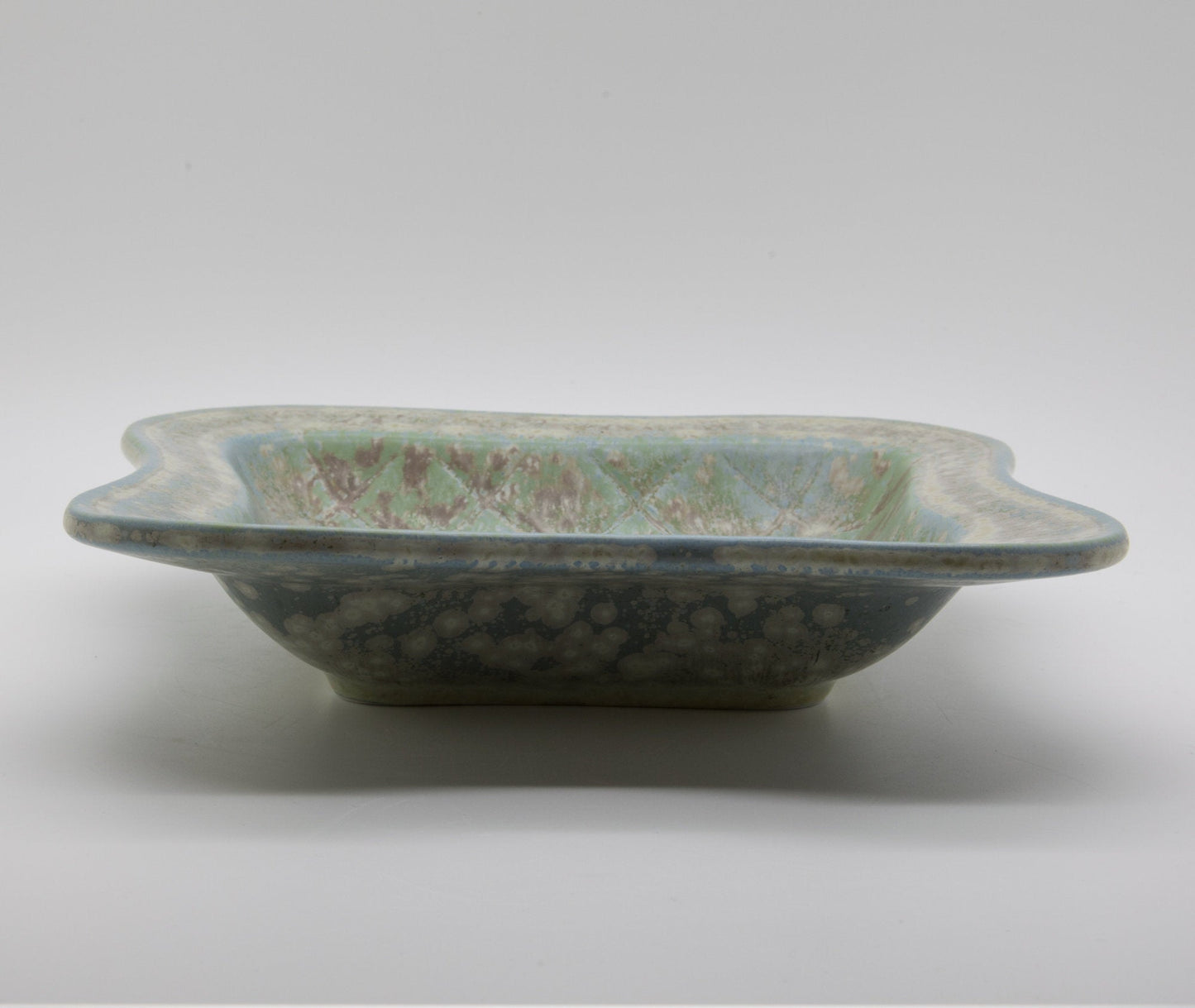Rörstrand GUNNAR NYLUND Green Crystal Glazed Stoneware Tray Mollaris.com