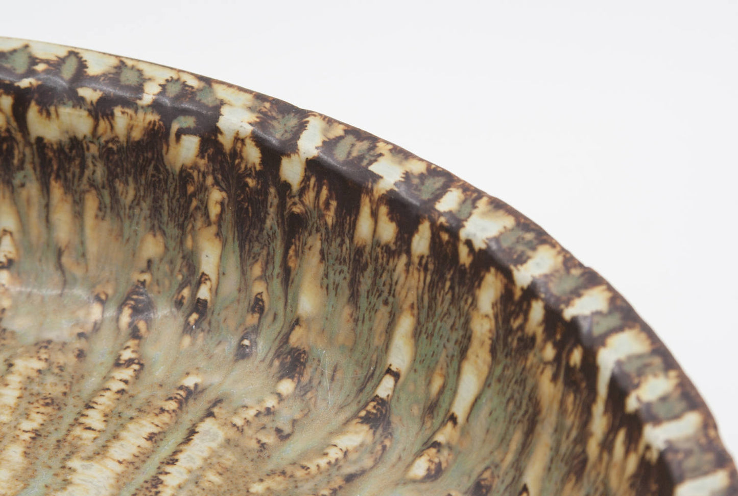 Rörstrand GUNNAR NYLUND Large Rubus Brownish Harefur Stoneware Bowl Mollaris.com