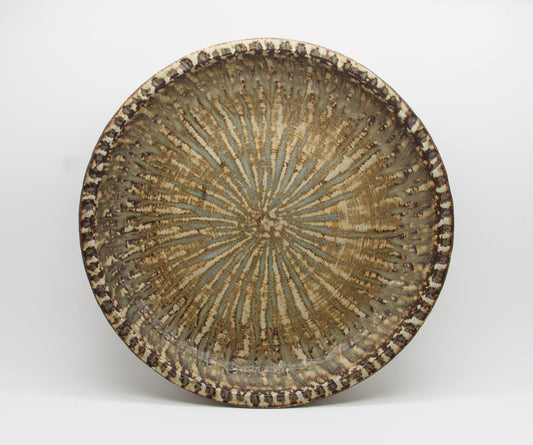 Rörstrand GUNNAR NYLUND Large Rubus Brownish Harefur Stoneware Bowl Mollaris.com