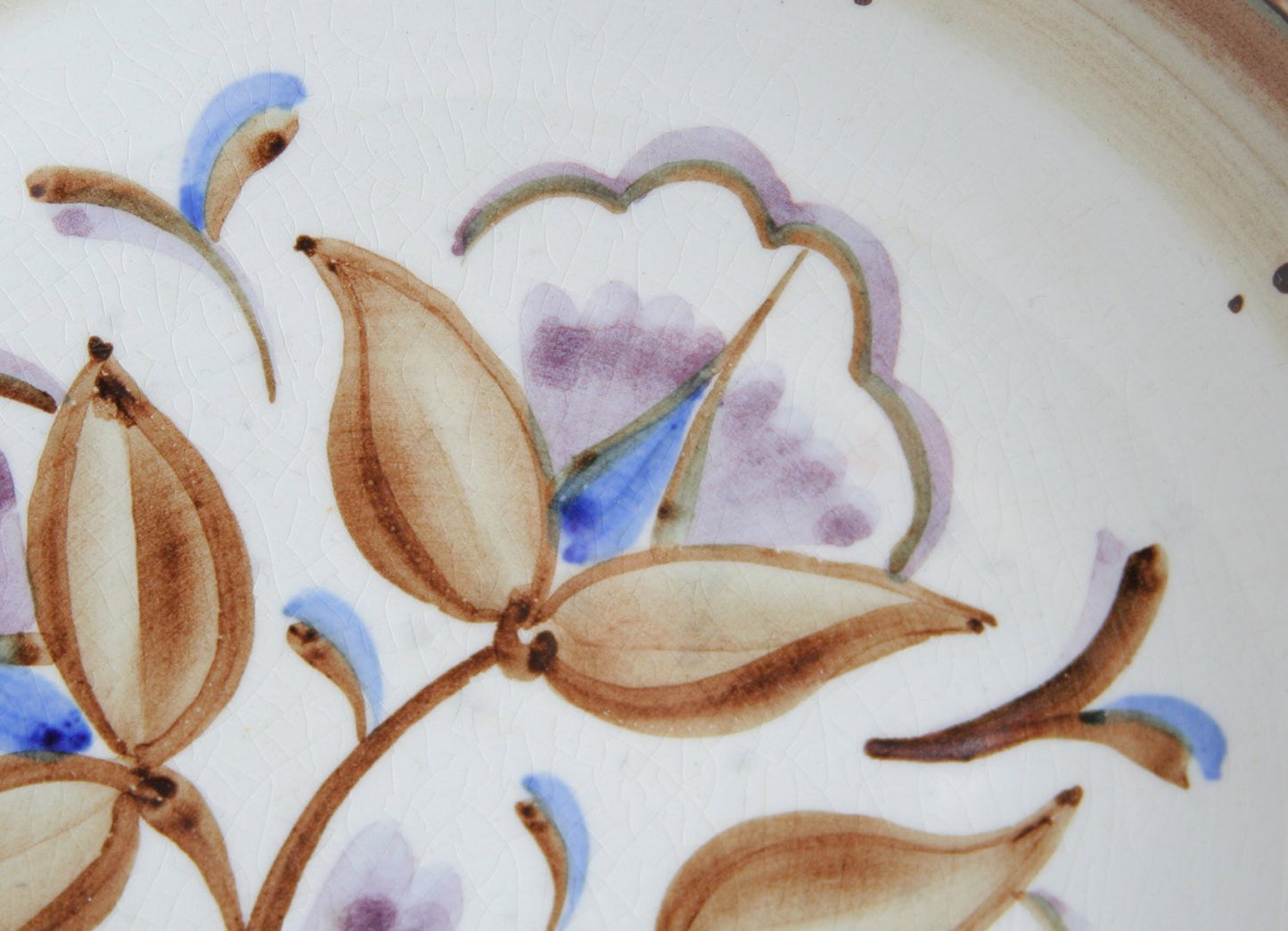 Rörstrand ILSE CLAESSON Large Flower Decorated Ceramic Bowl Dish Mollaris.com